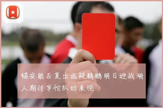 锡安能否复出成疑鹈鹕明日迎战湖人期待华佗队的表现